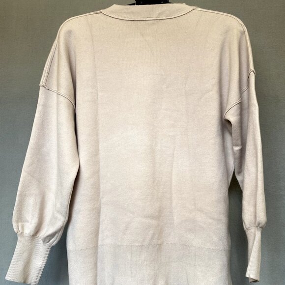 ETCYY Oversized Sweaters for Women. Long Sleeve Knit Top Medium, Beige. NWT's. - Picture 7 of 8